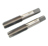 Метчик дюймовый 1/4 UNF 60° Р6М5 комплект из 2-х шт. (28 ниток/дюйм)