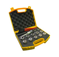 Патрон цанговый с КМ3 (М12х1.75) с набором цанг ER32 из 12шт (3-20мм)