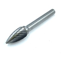 Борфреза твердоспл. гипербол. с точеч.торц. d10х20х6х65 (G102006) спиральная насечка