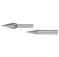Борфреза твердоспл. конич. d10х20х6х65 28° (M102006)  Х-образн.насечка