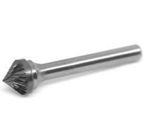 Борфреза твердоспл. конич. угол 90° d16х8,0х6х65 (K160806) спиральная насечка