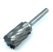 Борфреза твердоспл. цилиндр. d16х25х6х65 (B162506) спиральная крупная насечка с заточ.торцем