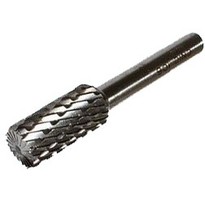 Борфреза твердоспл. цилиндр. d16х25х6х65 (B162506) Х-образн.насечка с заточ.торцем