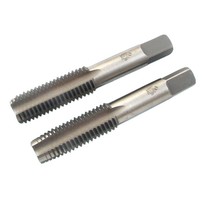 Метчик дюймовый 7/8 UNC 60° 9ХС, комплект из 2-х шт. (9 ниток/дюйм)