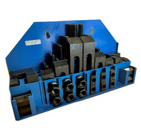 Набор клиновых ступенчатых прижимов из 58-ти предметов паз 17,7мм М16х2,0 (Т0208)