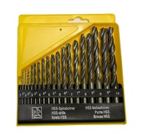 Набор сверл по металлу 1,0-10,0 мм 19 штук HSS