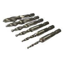 Метчик-сверло метрический набор из 6шт (М3-М10)