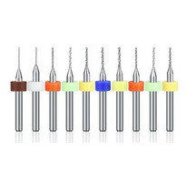 Набор сверл твердосплавных 0,6-1,5мм. (10шт.)