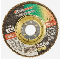 Круг лепестковый торцевой 125х22 14А Р 120