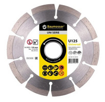 Диск алмазный 125х22,2 сегментный по бетону Universal Baumesser