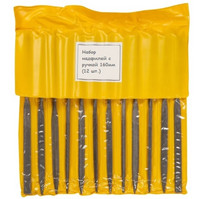 Набор надфилей с ручкой 160мм (12 шт.)