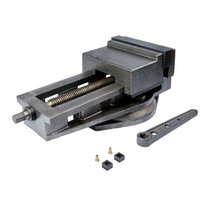 Тиски станочные поворотные 160 мм с открытым  винтом