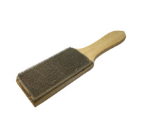 Кордощетка ручная с деревянным основанием 250х120х60 мм, ворс короткий жесткий, СССР